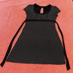 Papillon Blanc women’s size large Black and White polka dot Dress